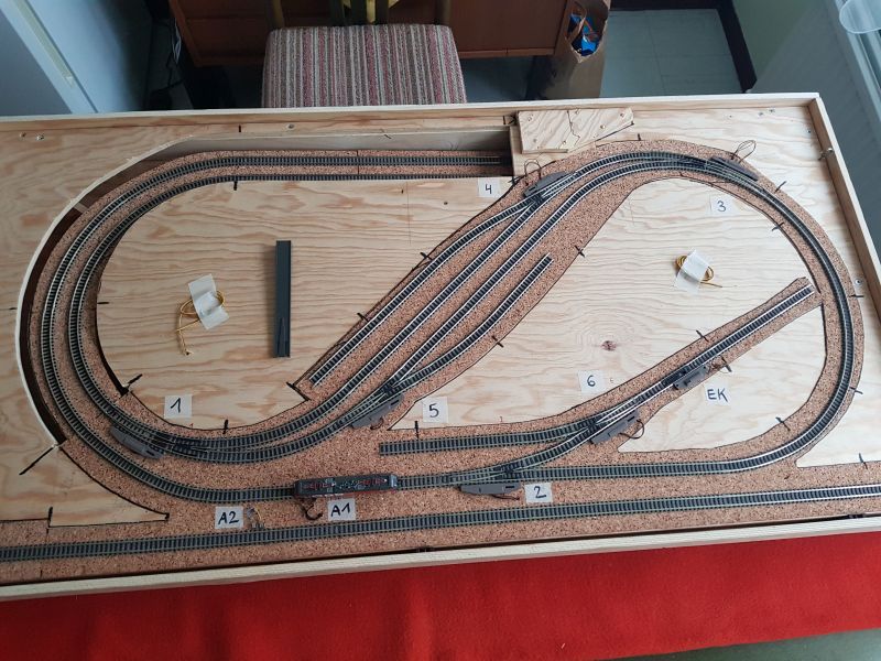 Meine Modellbahnanlage - bereit für die erste Ausfahrt