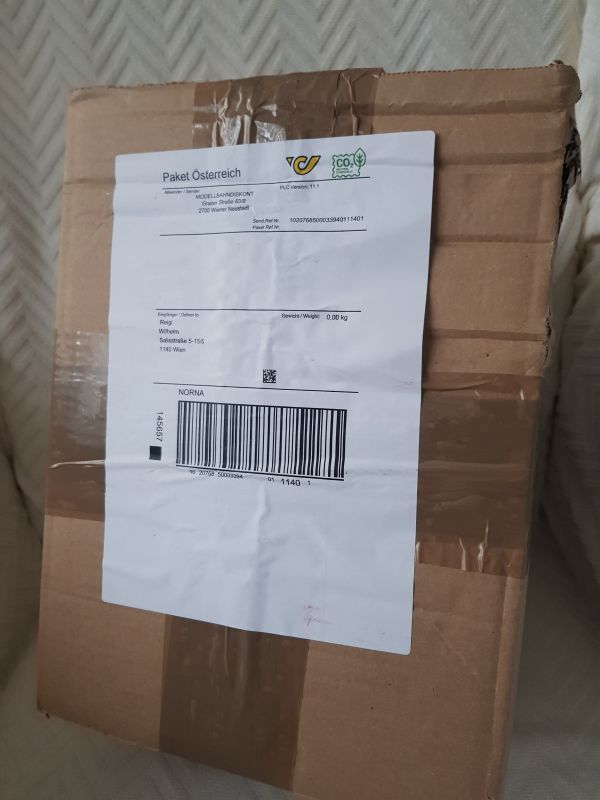 Anlieferung durch die Post