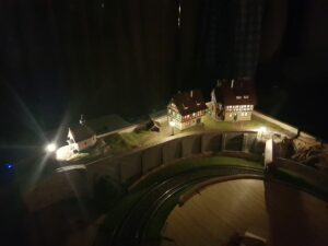 Bauabschnitt B fertiggestellt - bei Nacht