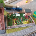 Ein 'Schrebergarten' kommt neben das Stellwerk