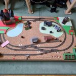 Häuser zur Probe aufgestellt