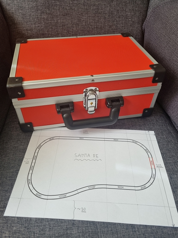 Baubeginn - Kofferbahn SANTA FE