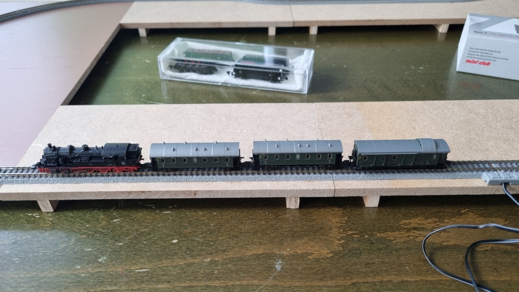 Willis Brettchenbahn - Testfahrt