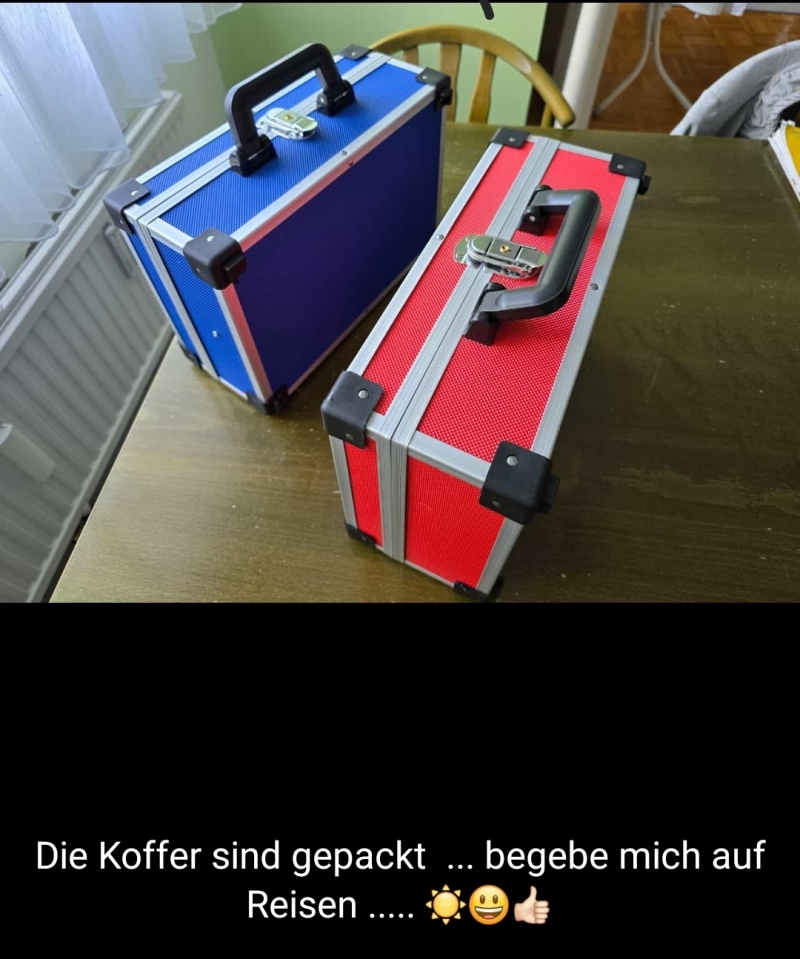 Die Koffer sind gepackt ...